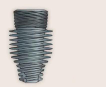 Implant thread design for D3 bone