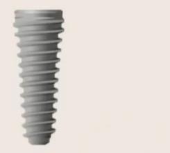 Implant thread design for the split crest technique