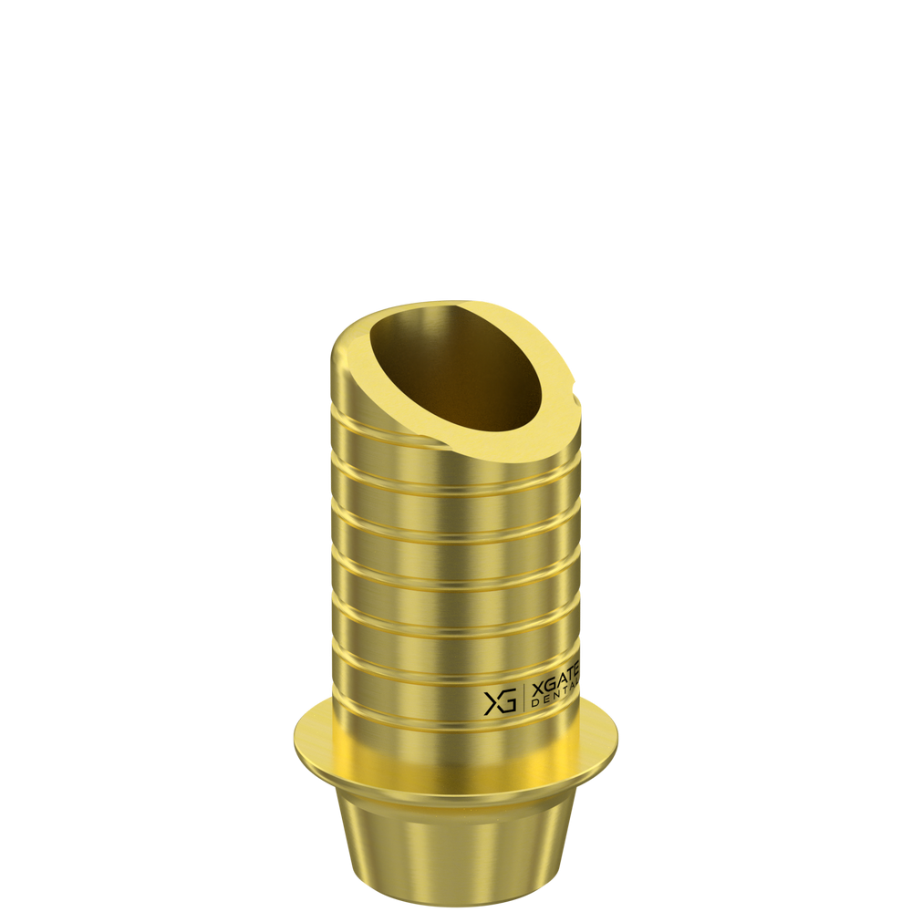 Product render of a Ti-base with a conical regular platform connection.