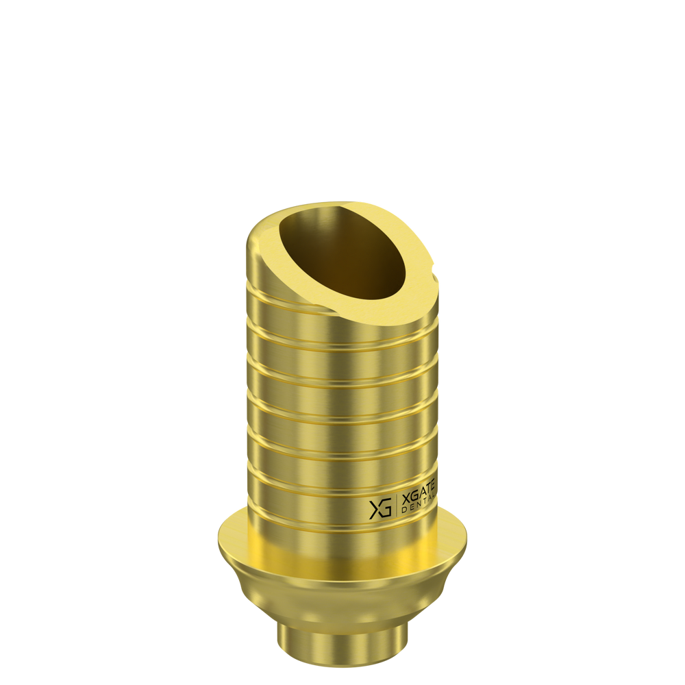 Product render of a Ti-base with a conical regular platform connection.