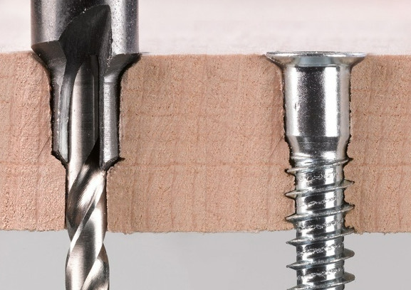Visual Analogy: Furniture fasteners for particleboard are analogous to implants for D3