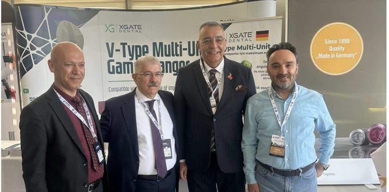 XGATE Dental team at the V-Type multi-unit booth, UDHEK 2026
